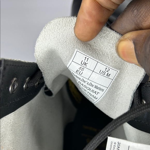 Dr. Martens Black Graphic Lace-Up Boots - Picture 6 of 8